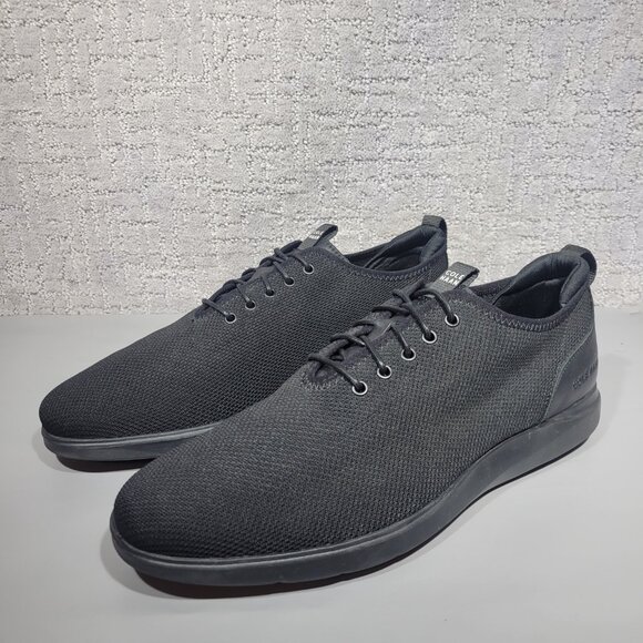 Cole Haan Grand Plus Essex Distance Men's Size 13M US Black Knit Oxford Shoes - Picture 6 of 9